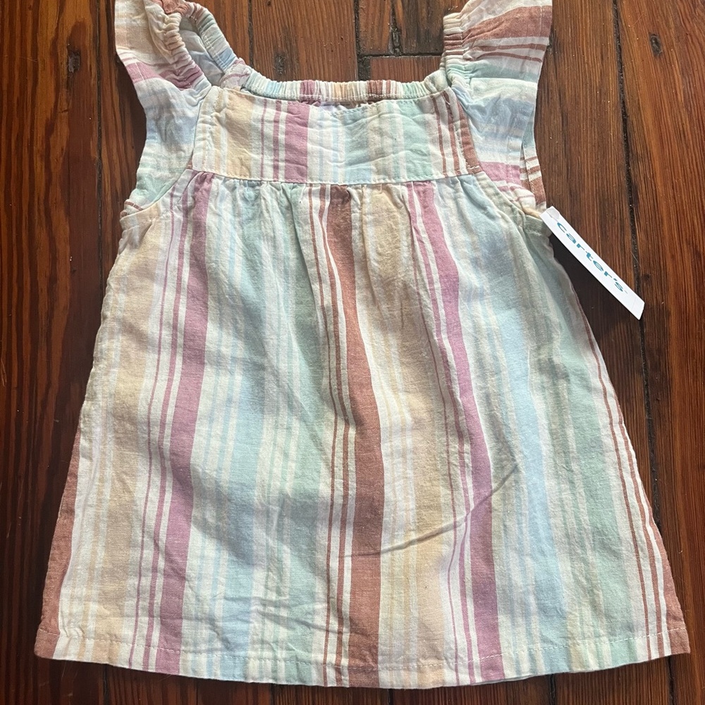 NWT Carter's Pastel Striped Dress